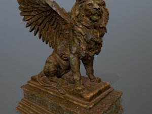 lion statue 3Dモデル