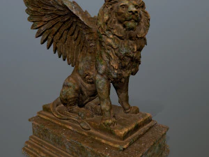 lion statue 3D Model