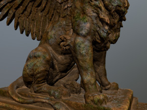 lion statue 3Dモデル
