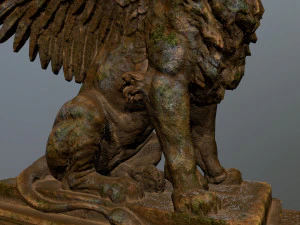 lion statue 3D Model