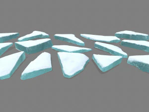 pedras de gelo Modelo 3D