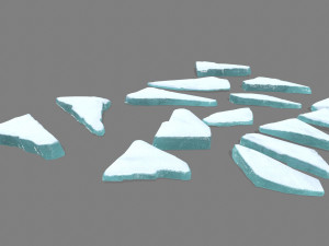 ice rocks 3Dモデル