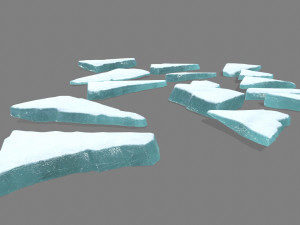 ice rocks 3Dモデル