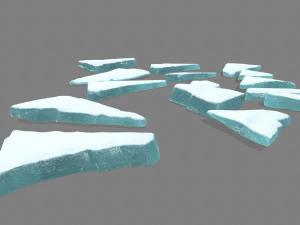 pedras de gelo Modelo 3D