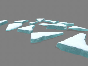 ice rocks 3Dモデル