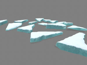 pedras de gelo Modelo 3D