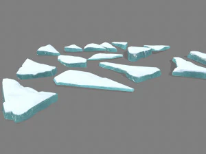 pedras de gelo Modelo 3D