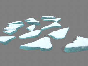 ice rocks 3Dモデル