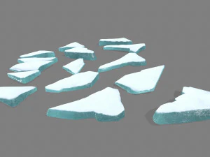 pedras de gelo Modelo 3D