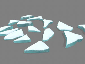 pedras de gelo Modelo 3D