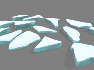 ice rocks 3Dモデル