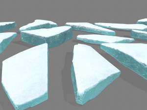 ice rocks 3Dモデル