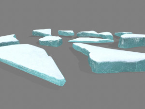 ice rocks 3Dモデル