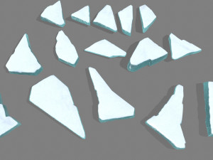 ice rocks 3Dモデル