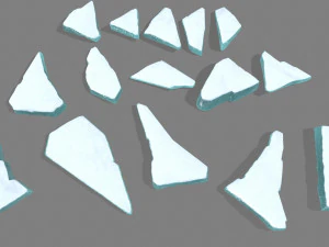 pedras de gelo Modelo 3D