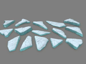 ice rocks 3Dモデル