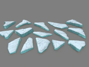 pedras de gelo Modelo 3D