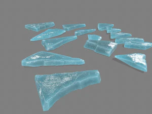 pedras de gelo Modelo 3D
