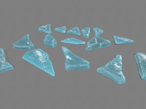 pedras de gelo Modelo 3D