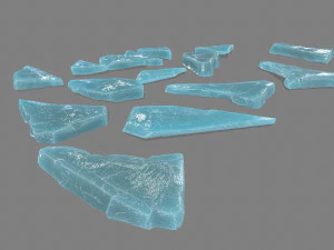 pedras de gelo Modelo 3D