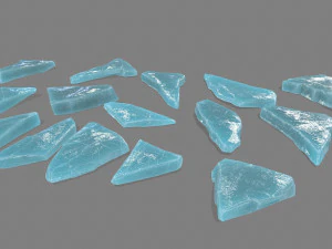pedras de gelo Modelo 3D