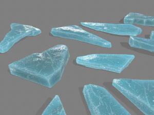 pedras de gelo Modelo 3D