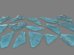 pedras de gelo Modelo 3D