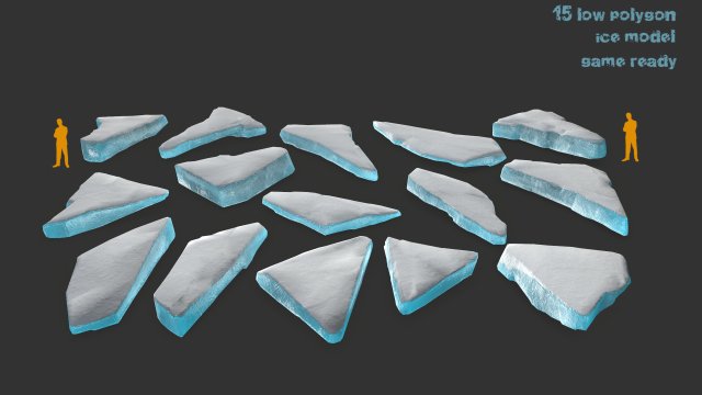 ice rocks 3D मॉडल .c4d .max .obj .3ds .fbx .stl .blend 