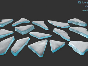 ice rocks 3D मॉडल
