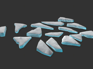 ice rocks 3D मॉडल