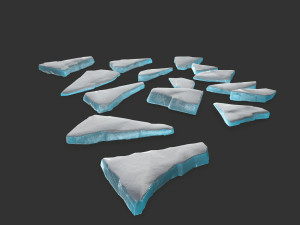 ice rocks 3D मॉडल