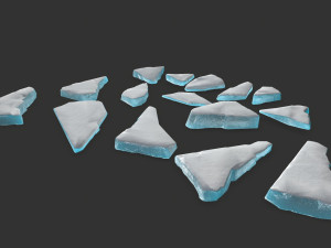 ice rocks 3D मॉडल