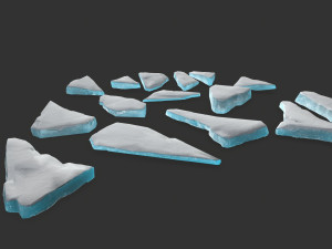 ice rocks 3D मॉडल