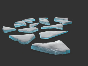 ice rocks 3D मॉडल