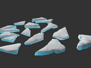 ice rocks 3D मॉडल