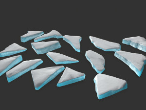 ice rocks 3D मॉडल