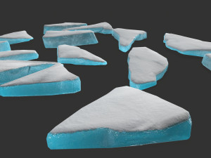 ice rocks 3D मॉडल