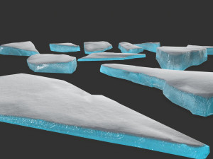 ice rocks 3D मॉडल