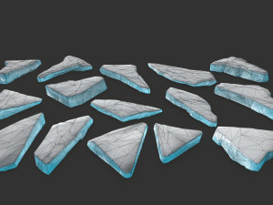 ice rocks 3D मॉडल
