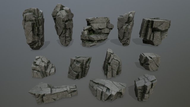 rocks 3D Model in Other 3DExport