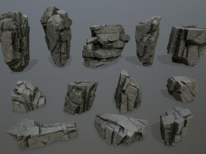 rocks 3D मॉडल