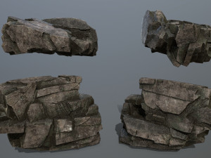 rocks 3D मॉडल