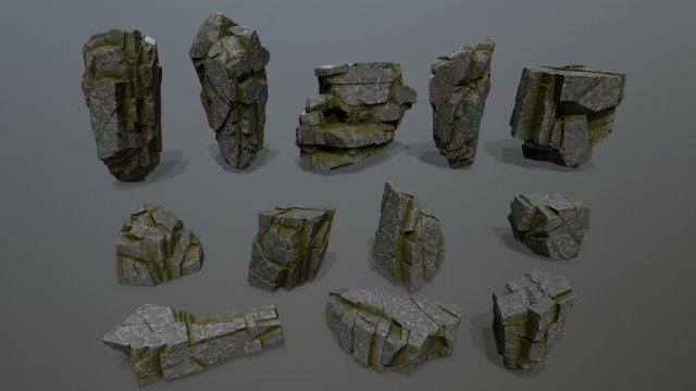 rocks 3D-Modell .c4d .max .obj .3ds .fbx .stl .blend 