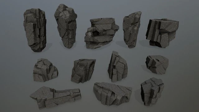 rocks 3D Model .c4d .max .obj .3ds .fbx .stl .blend 