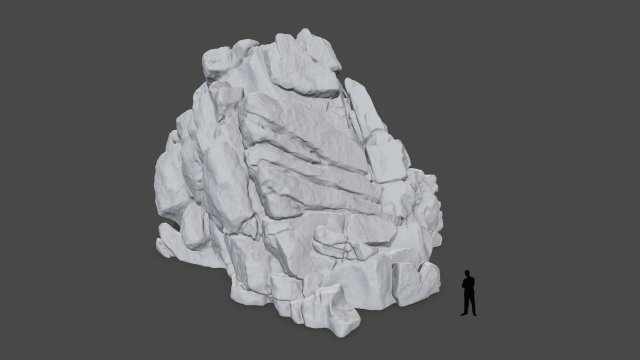 Stl rock 3Dプリントモデル .c4d .max .obj .3ds .fbx .stl .blend 