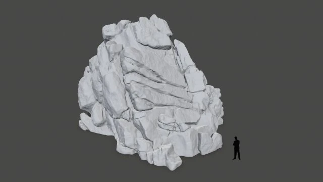 Stl rock 3D Print Model .c4d .max .obj .3ds .fbx .stl .blend