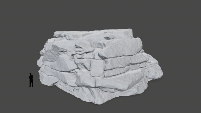 Stl rock Model do druku 3D .c4d .max .obj .3ds .fbx .stl .blend 
