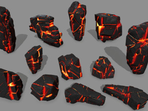 lava rock 3D Model