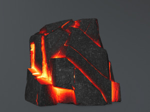 lava rock Modello 3D