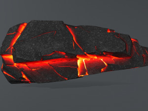 lava rock Modello 3D